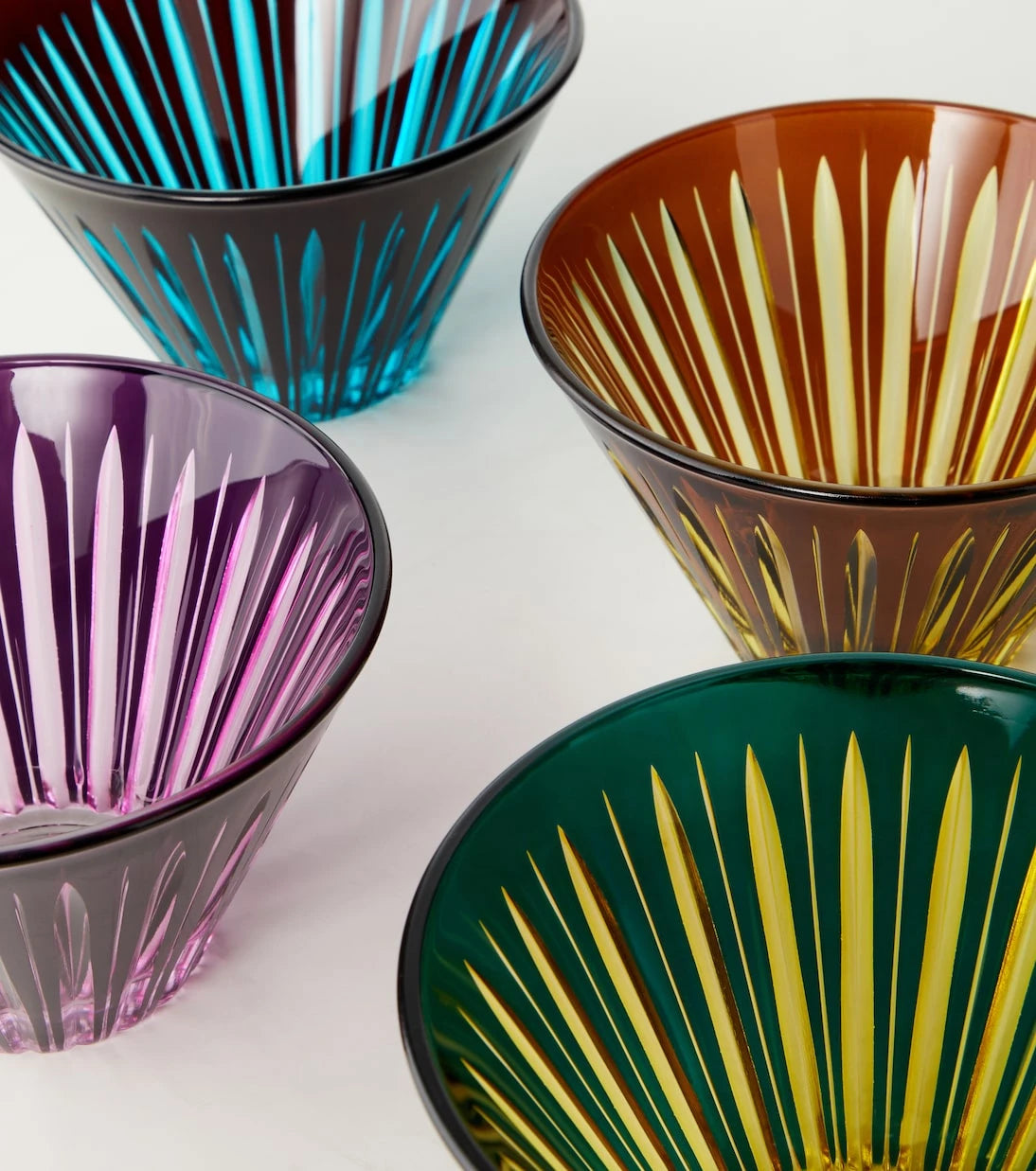 L'Objet - Prism set of 4 glass bowls