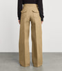 Cotton Wide-Leg Trousers