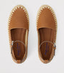 Gold Calf Leather Barlowe Wedge Espadrilles 110