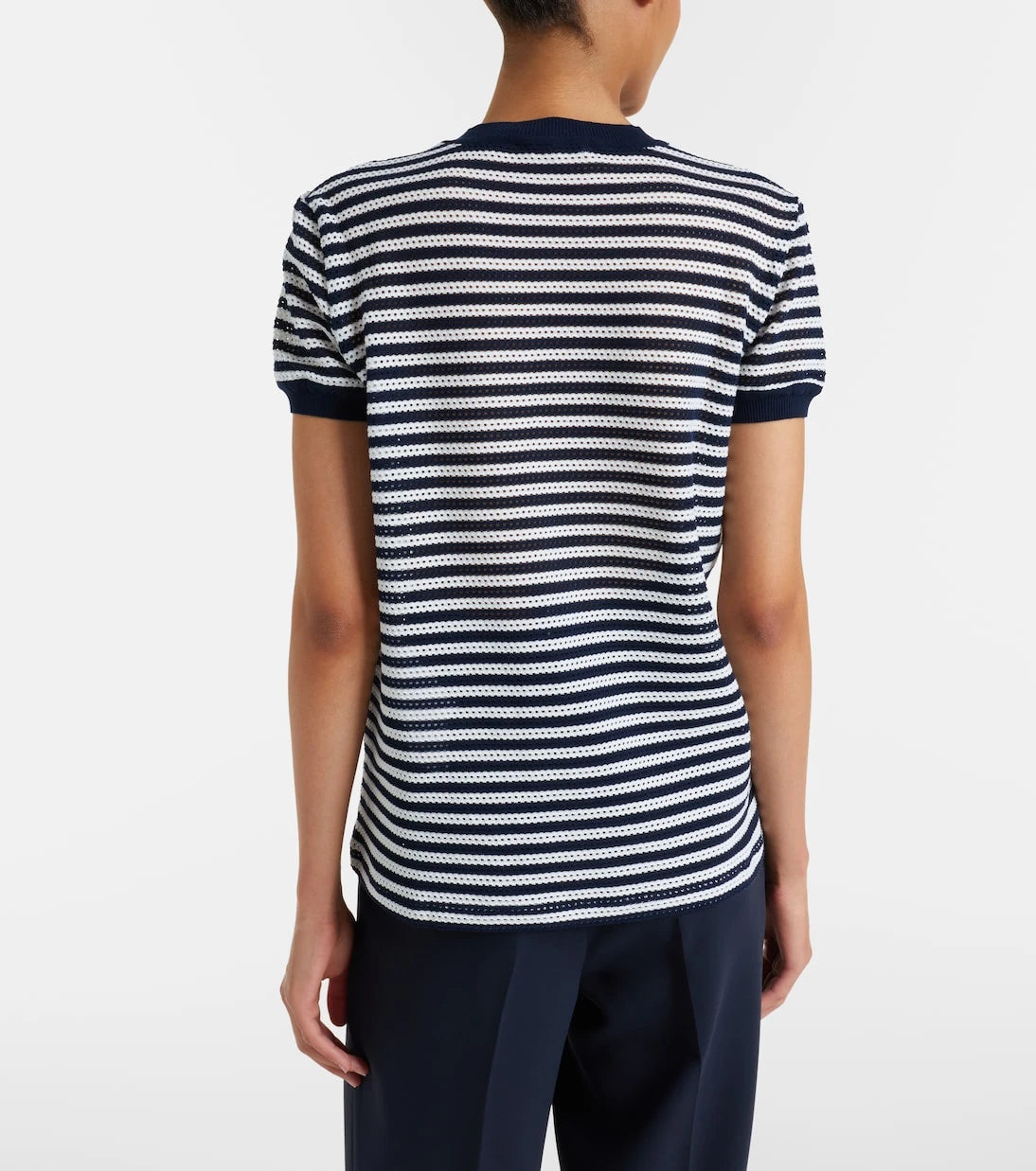 Max Mara - Striped cotton-blend jersey T-shirt