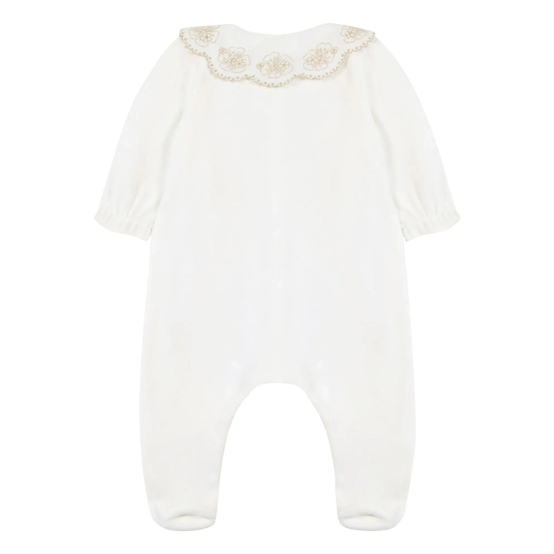 Tartine et Chocolat - Embroidered Claudine-neck pyjamas | Ecru