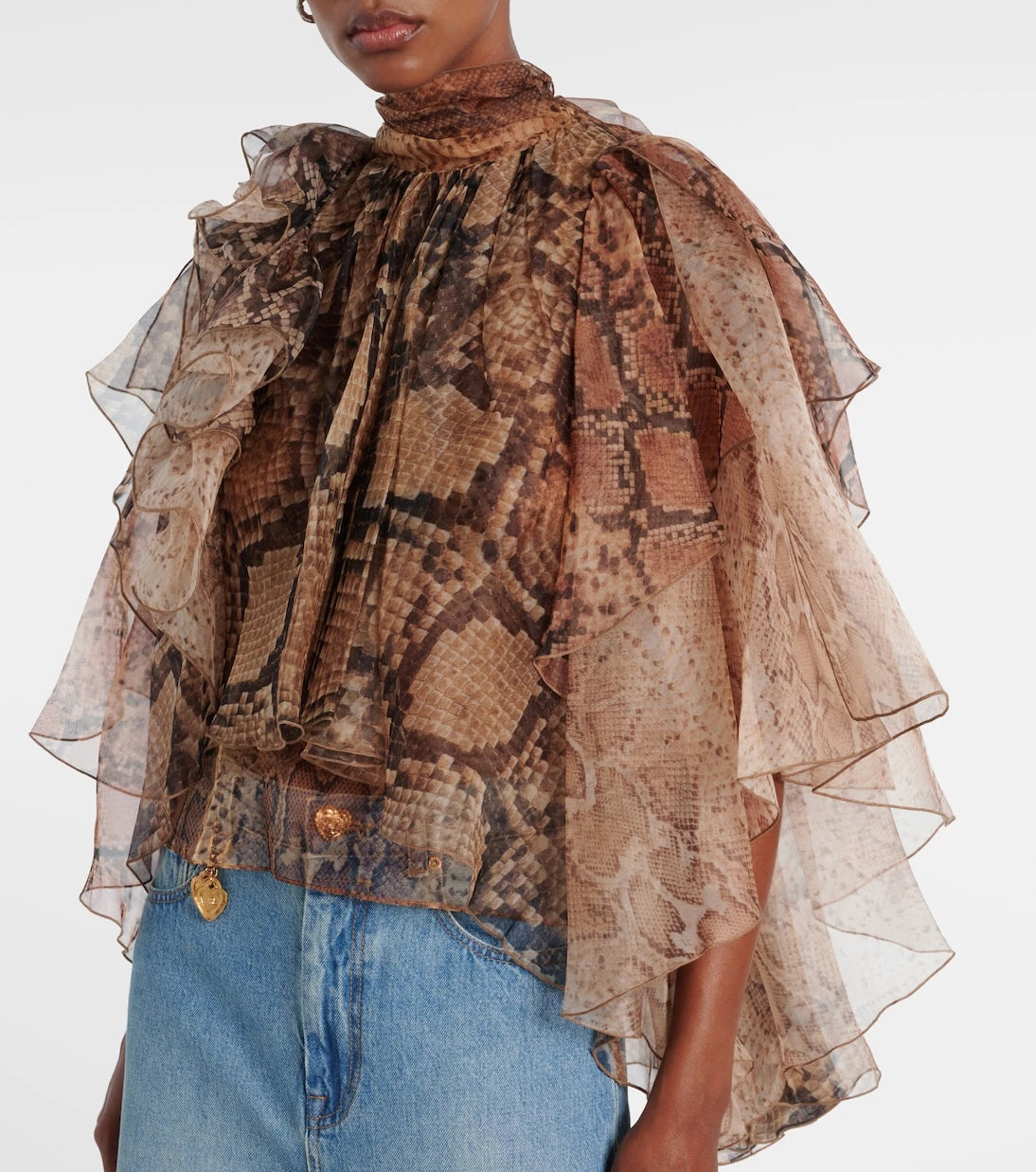 Zimmermann - Memento ruffled silk blouse