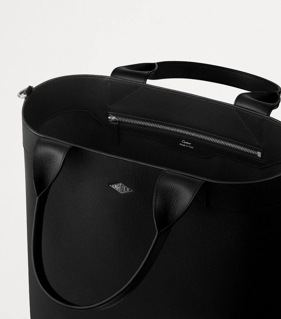 Cartier Small Leather Losange Tote Bag