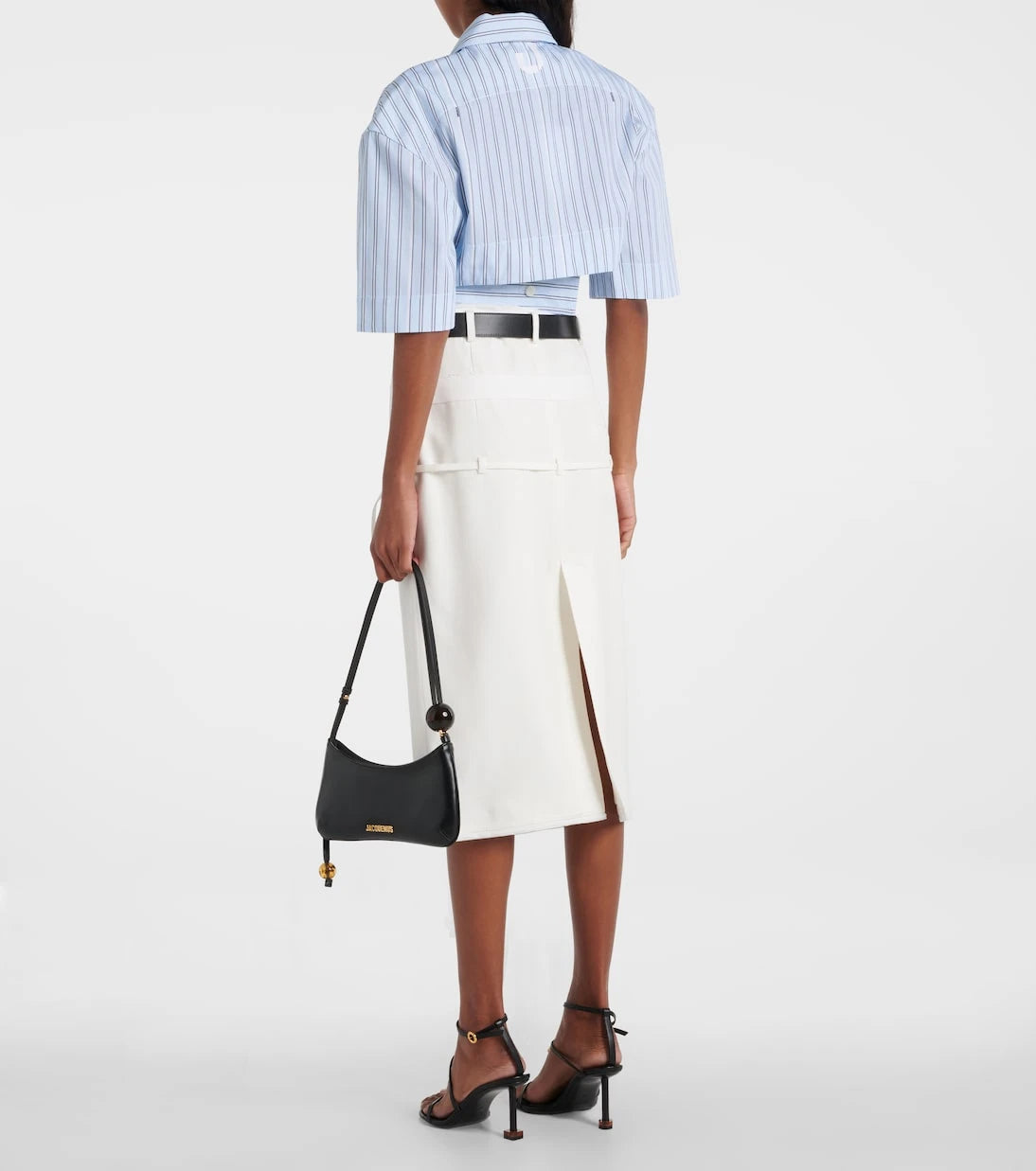 Jacquemus - La Chemise Courte Bari striped cotton shirt