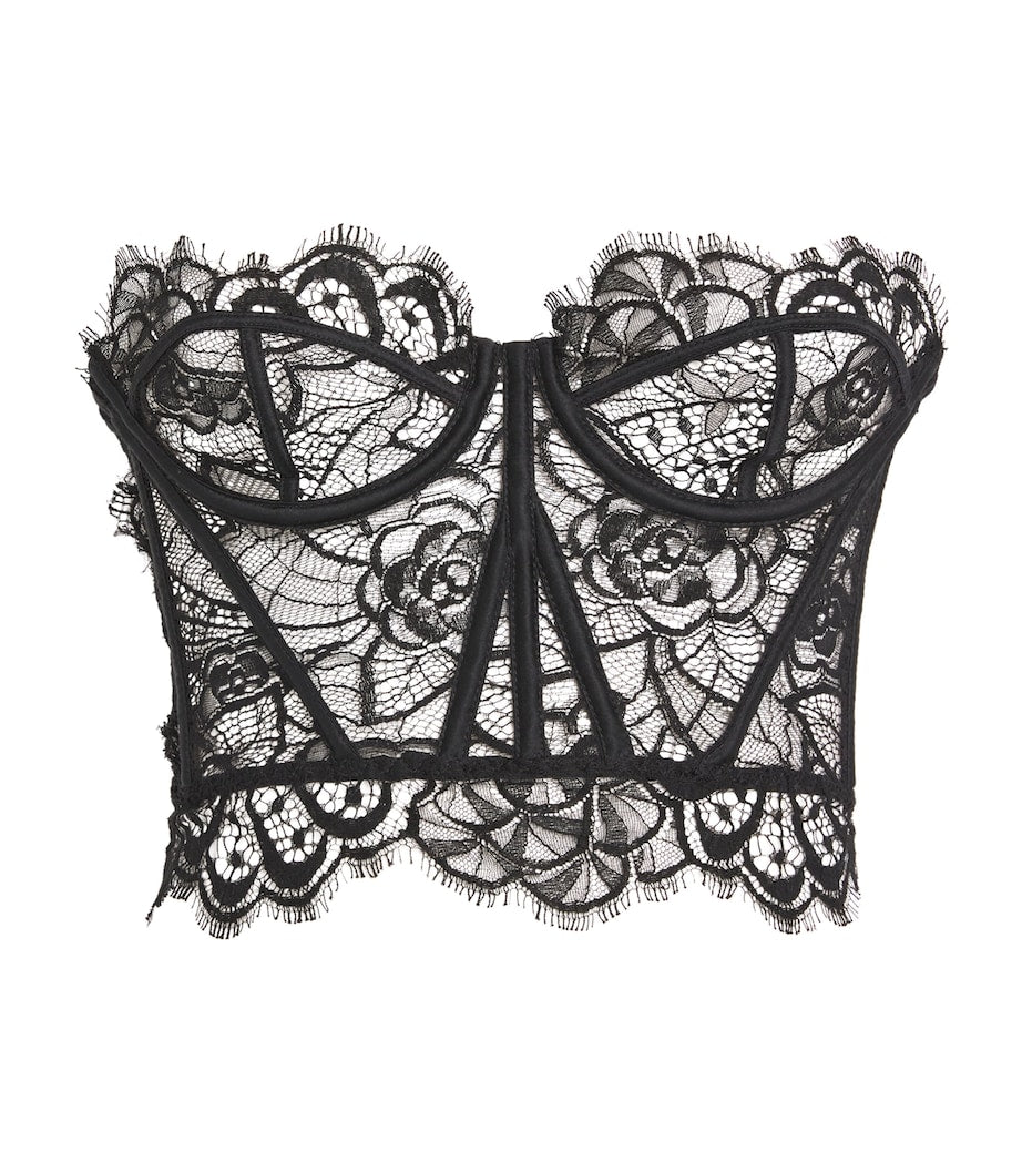 Kiki de Montparnasse Black Lace Coquette Bustier