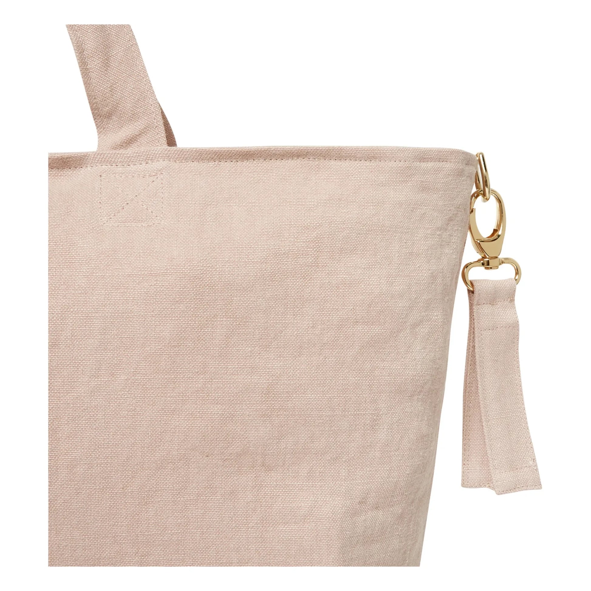Adorna - Caroline Linen Weekend Bag | Powder pink