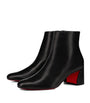 Christian Louboutin Black Turela Leather Ankle Boots 55