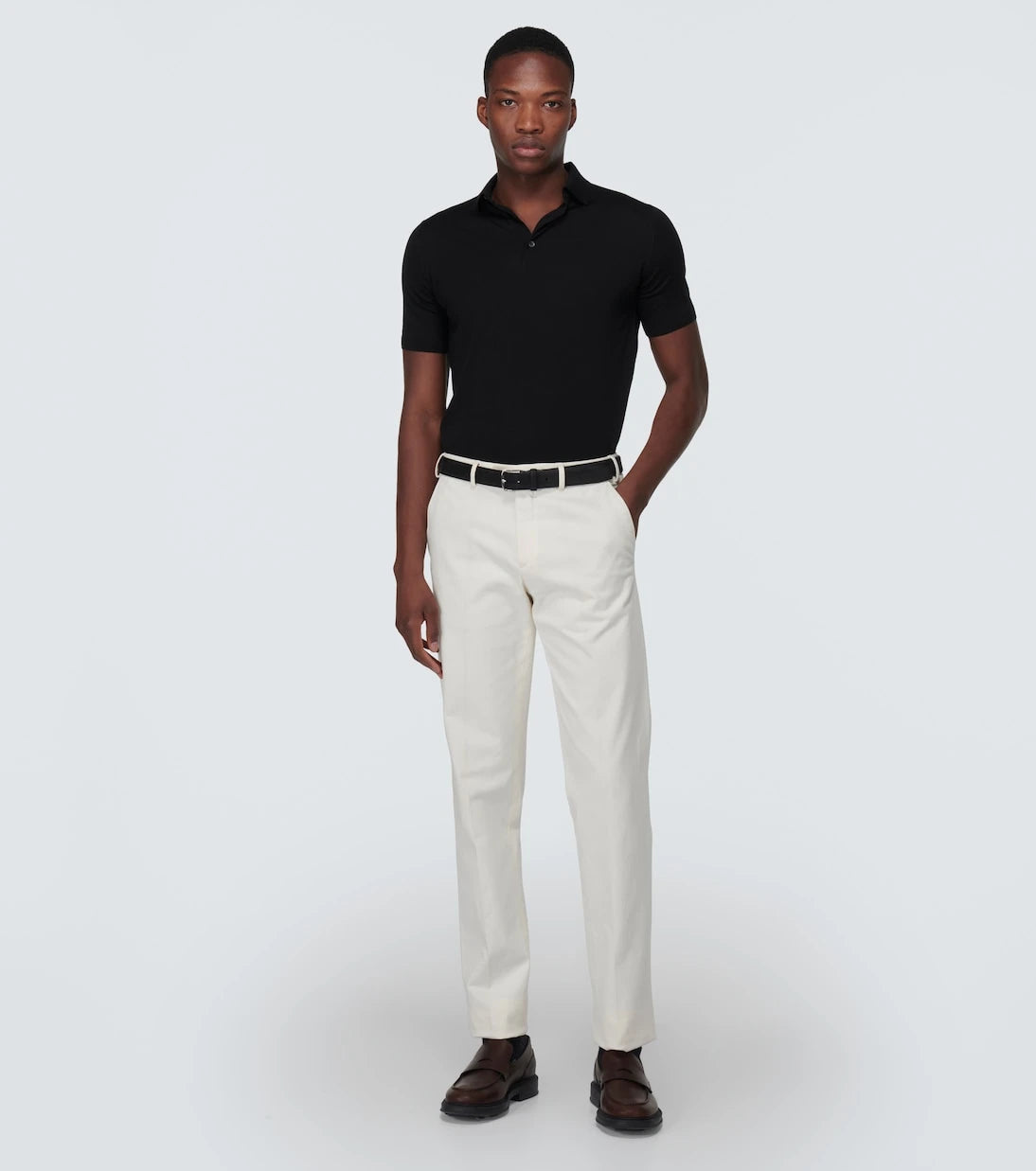 Loro Piana - قميص بولو من صوف Wish®