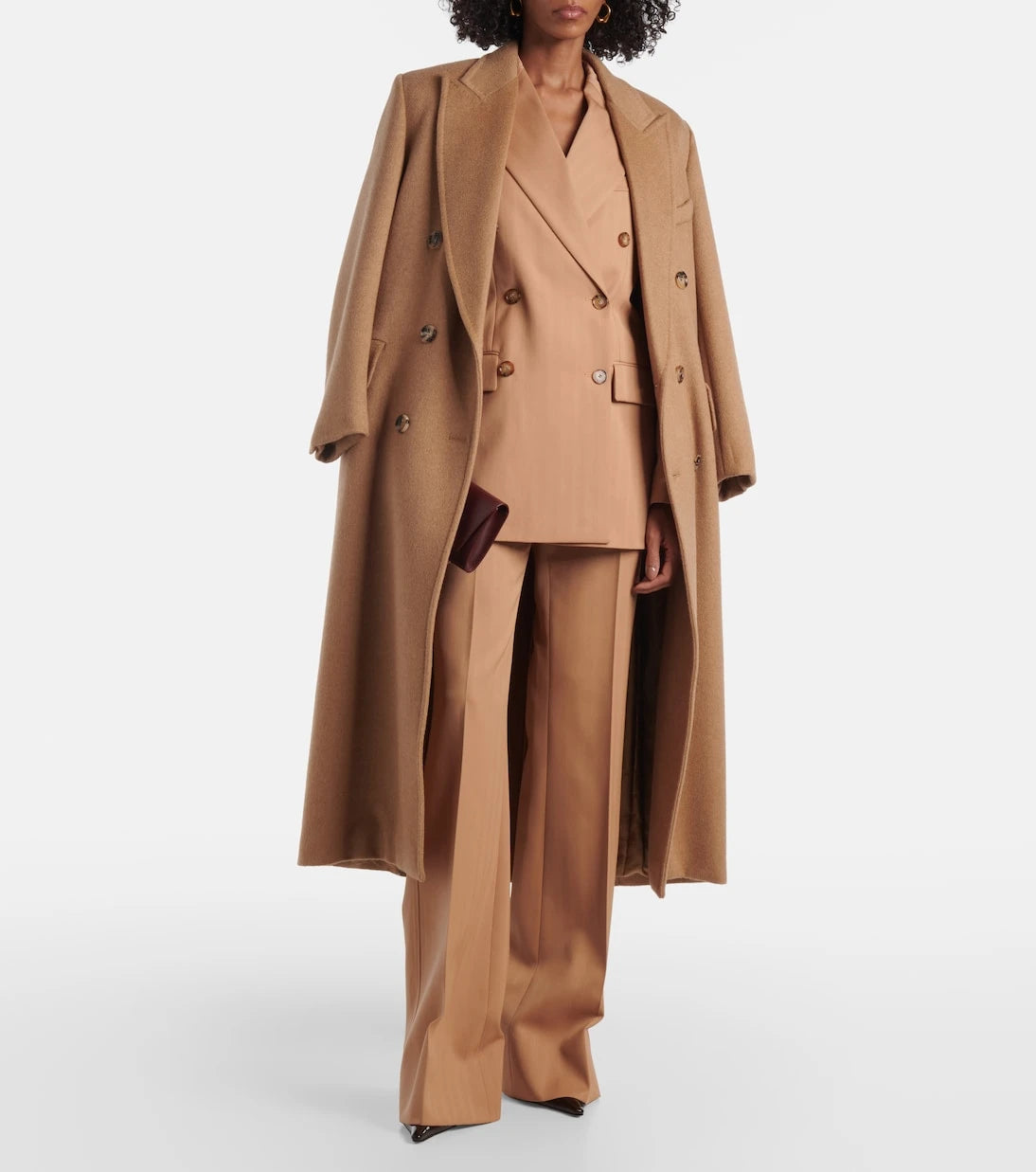 Stella McCartney - Striped double-breasted wool blazer