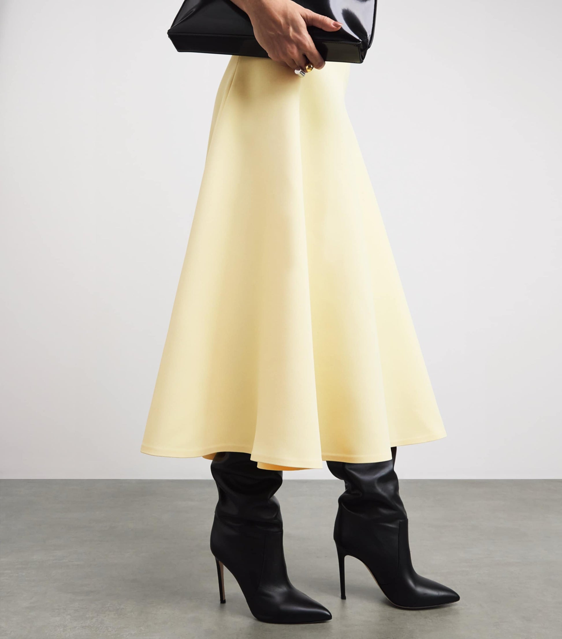 The Triangle Midi Dress 210 LIGHTYELLOW