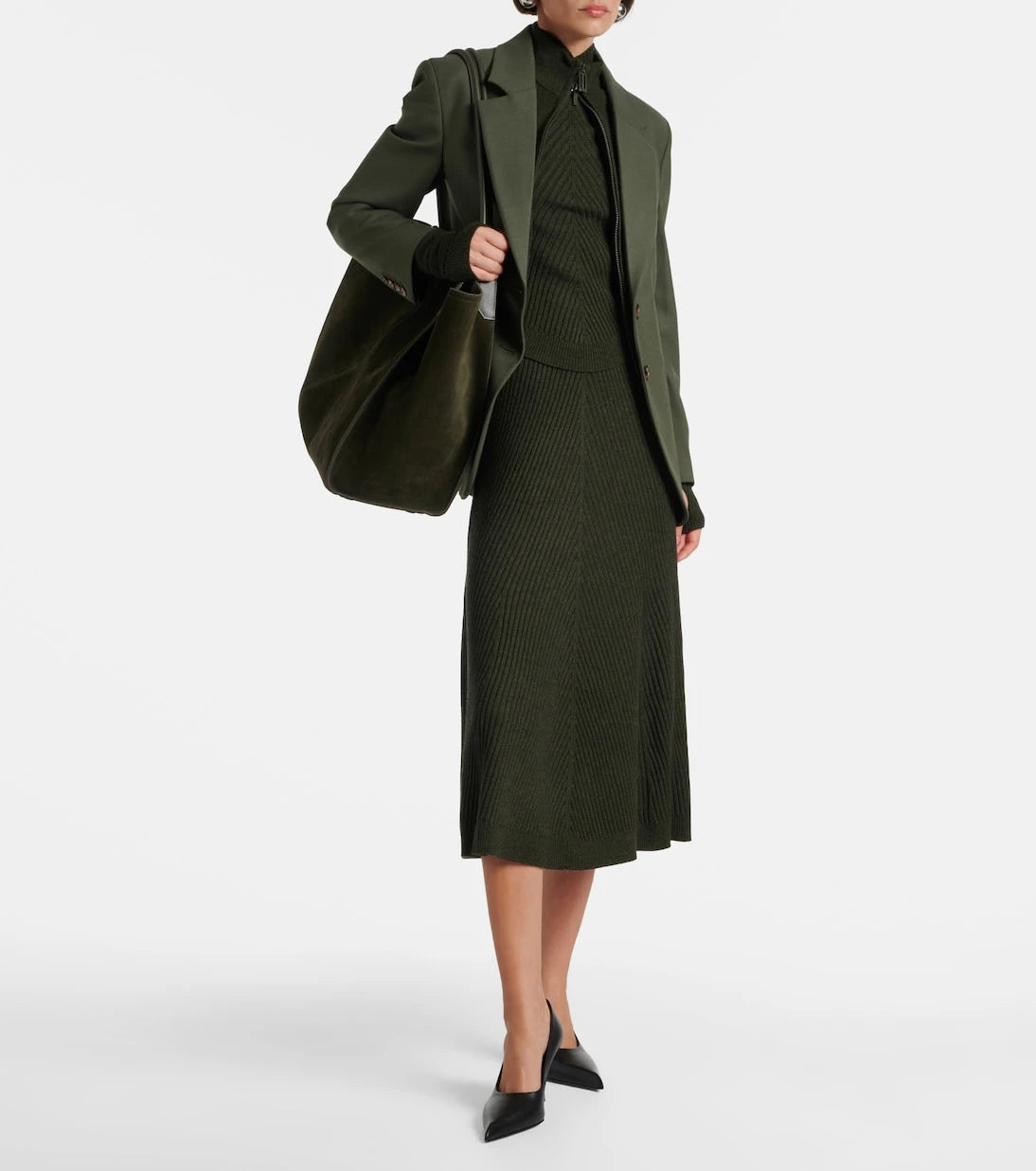 Victoria Beckham - Ribbed-knit wool turtleneck sweater