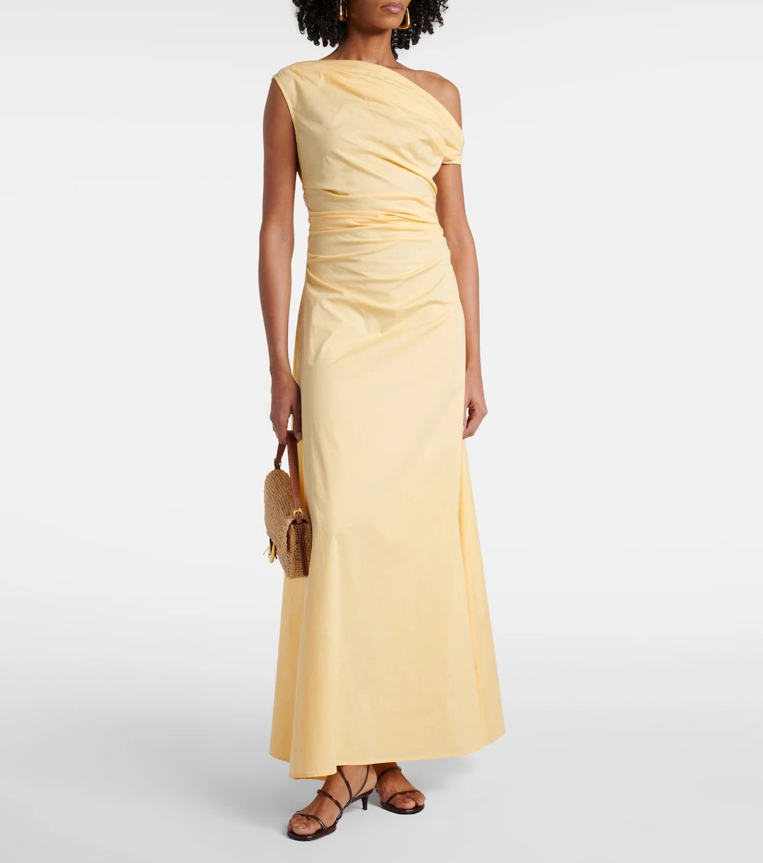 Staud - Phare one-shoulder cotton maxi dress