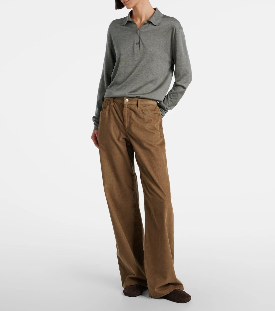 The Row - Eglitta corduroy straight pants