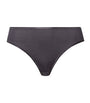 Hanro Black Cotton Seamless Midi Briefs