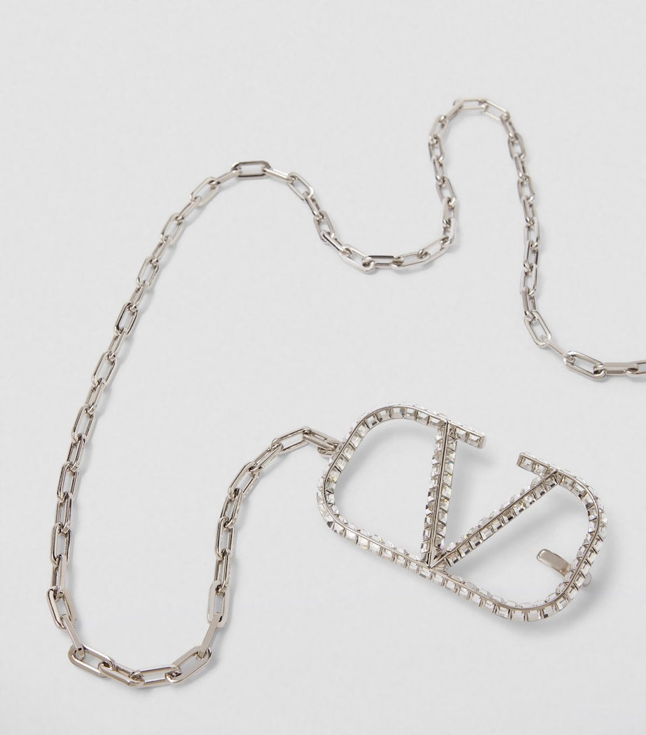 Valentino Garavani Metallic VLogo Signature Chain Belt