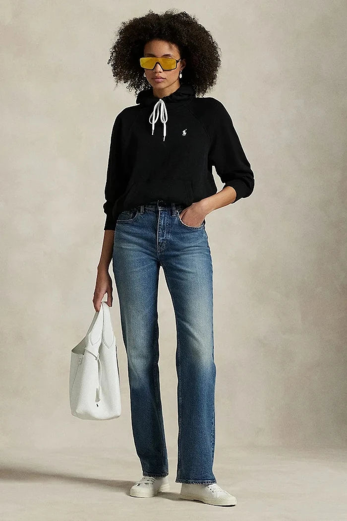 Polo Ralph Lauren kapüşonlu kadın sweatshirt pamuklu