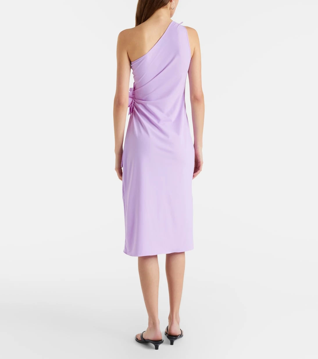 Coperni - Floral-appliqué jersey cocktail dress