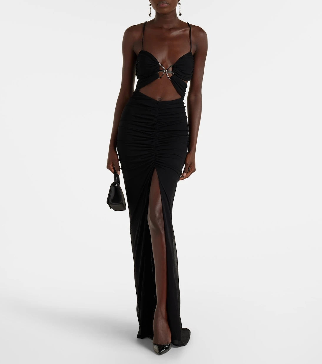 Blumarine - Cutout jersey gown