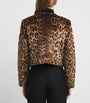 Faux Fur Leopard Print Jacket BIG LEOPARD PRINT