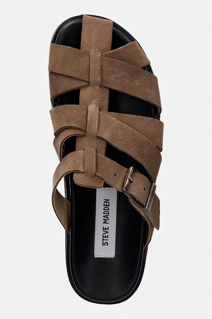 Steve Madden kapalı burunlu nubuk kadın terlik ayakkabı Mamba