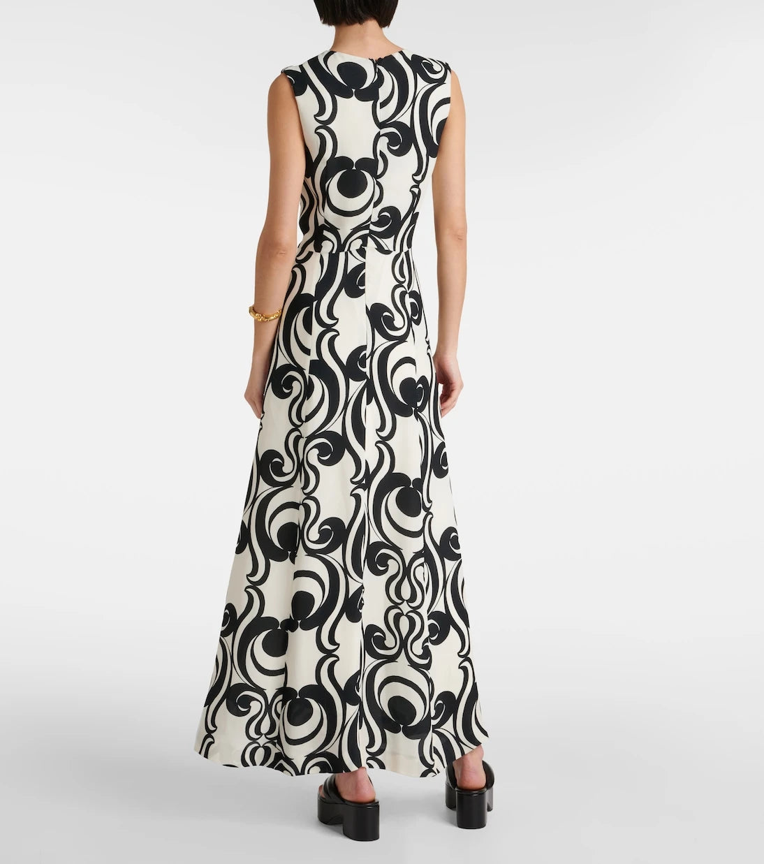 Dries Van Noten - Printed crêpe maxi dress