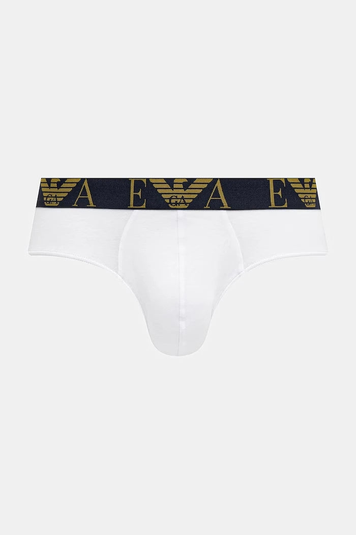 Emporio Armani Underwear erkek pamuklu elastan slip 3'lü