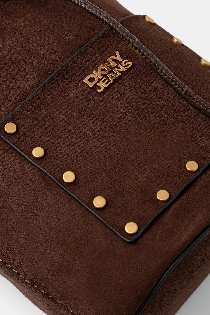 DKNY uzun saplı kadın süet görünümlü çanta PAYTON