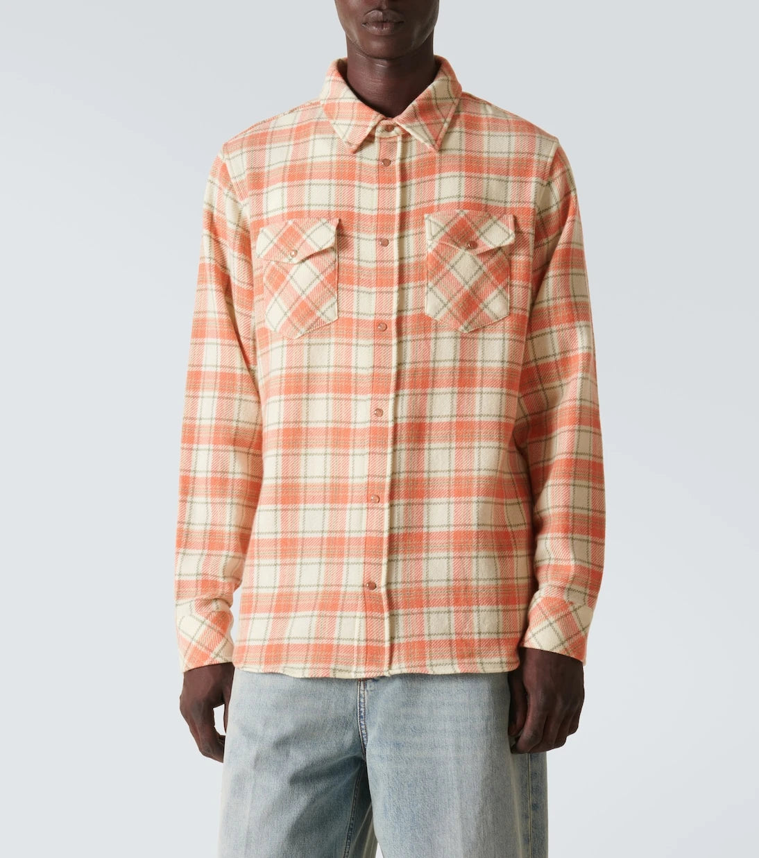 God's True Cashmere - Plaid cashmere shirt