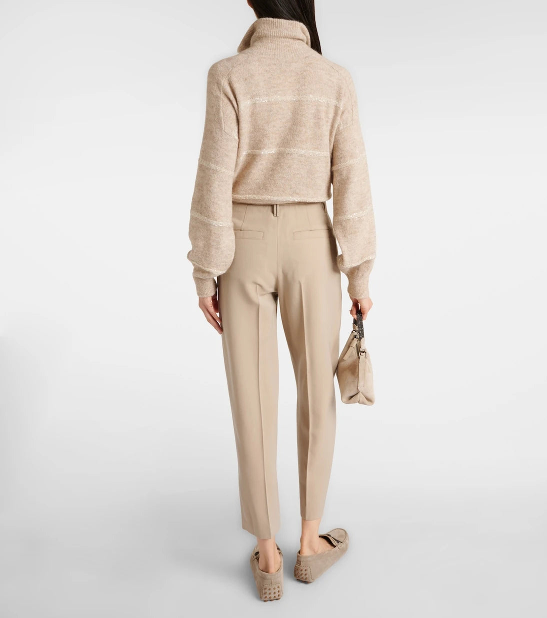 Brunello Cucinelli - Wool-blend straight pants