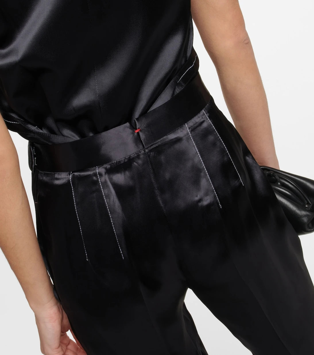 Victoria Beckham - High-rise straight-leg satin pants