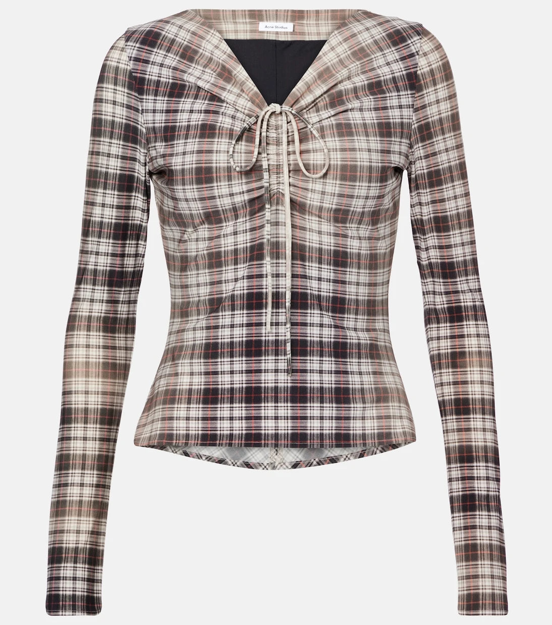 Acne Studios - Plaid ruched top
