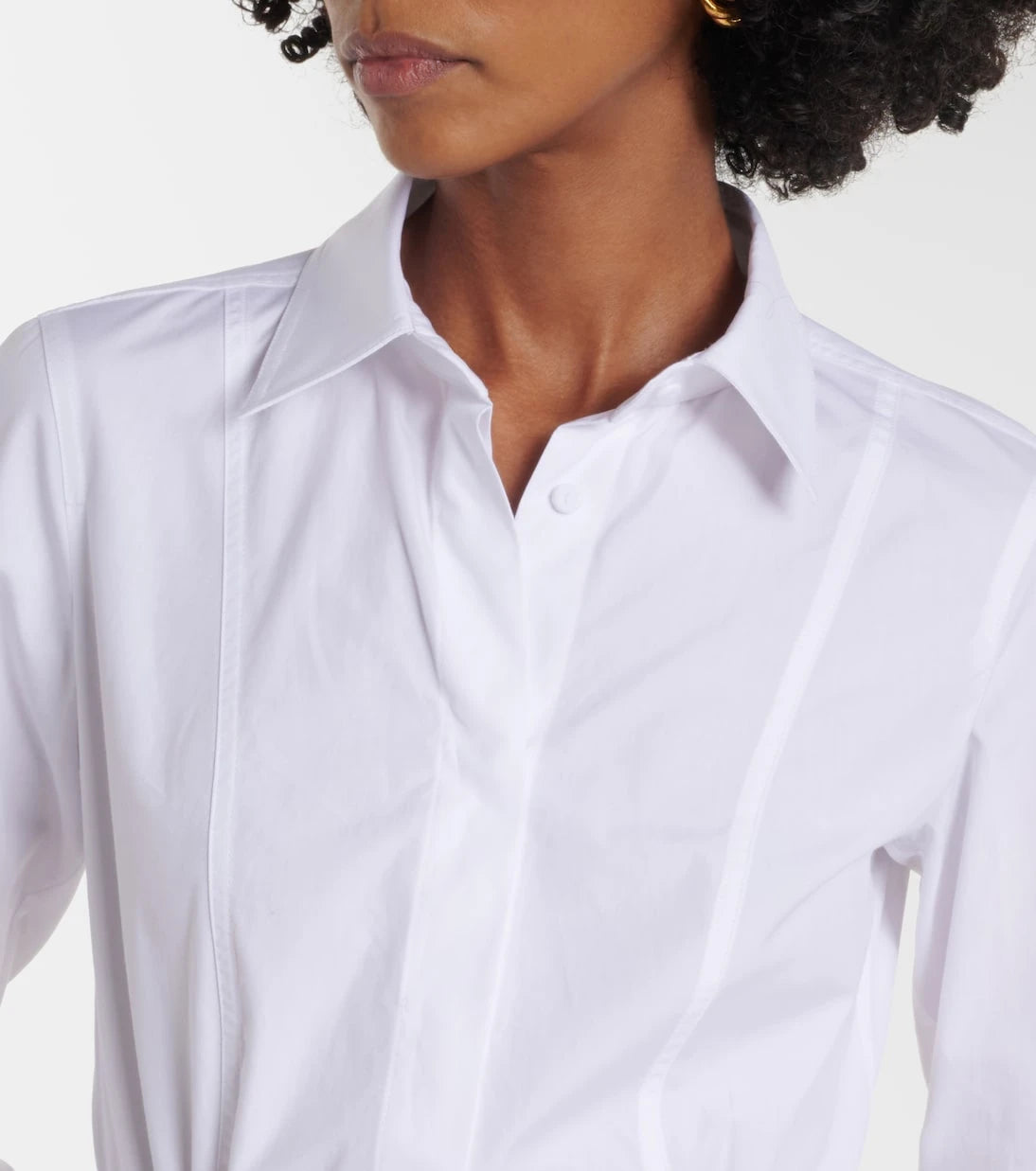 Max Mara - Adunco belted cotton poplin shirt dress