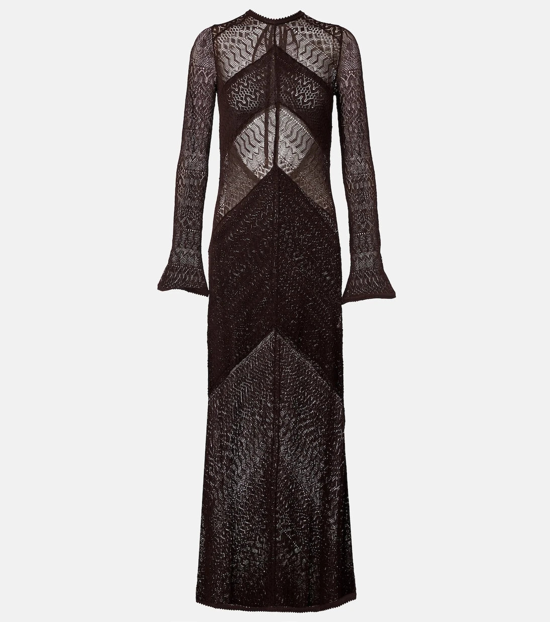 Staud - Vera knitted open-back maxi dress