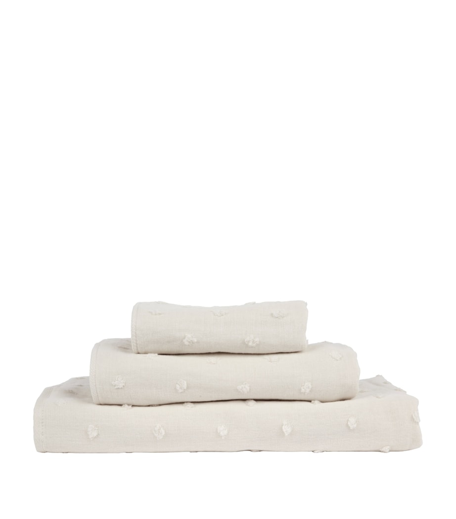 Zero Twist Gauze Dots Hand Towel (60cm x 100cm)