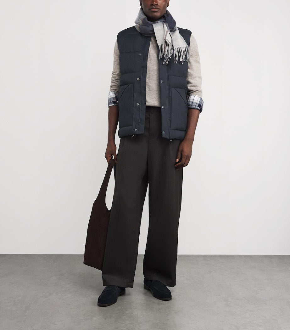 Navy Brampton Puffer Gilet