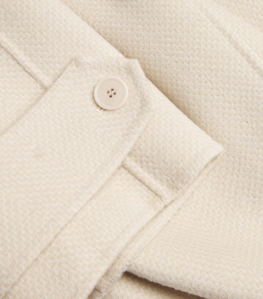 Multi Virgin Wool Navarre Linear Coat