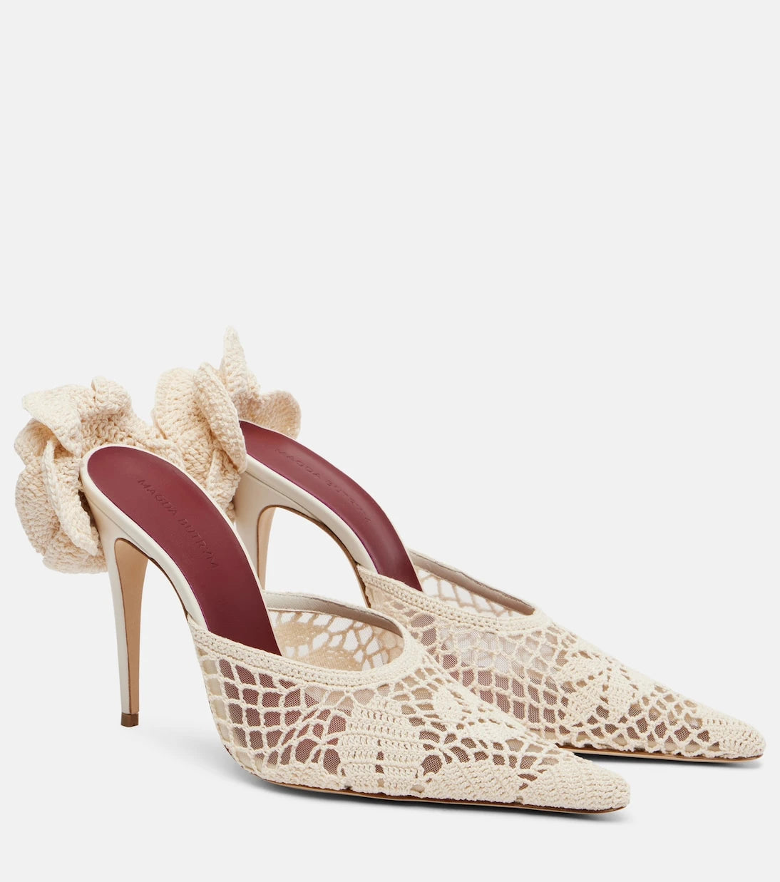 Magda Butrym - Crochet and leather mules