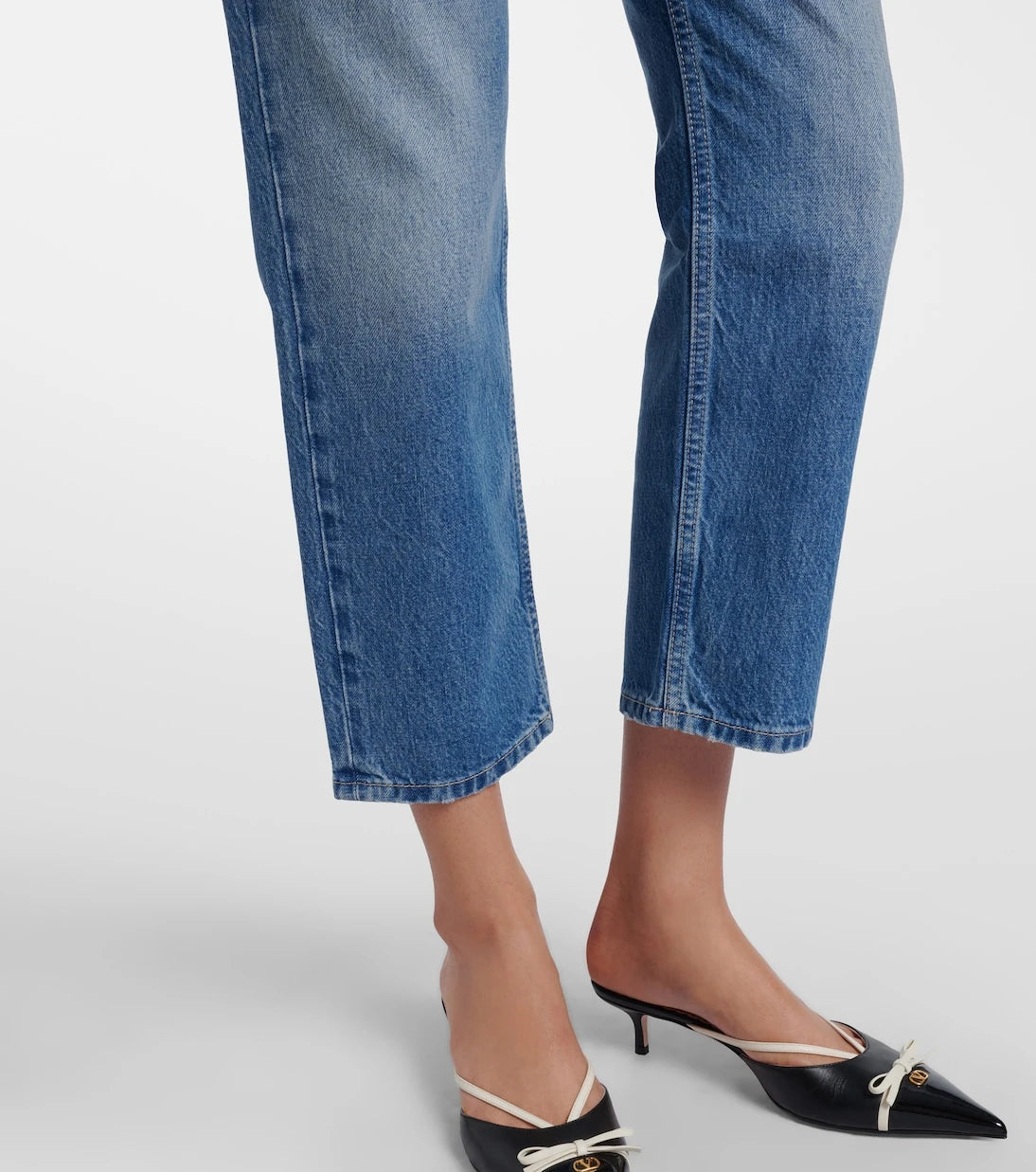 Valentino - Faded straight jeans