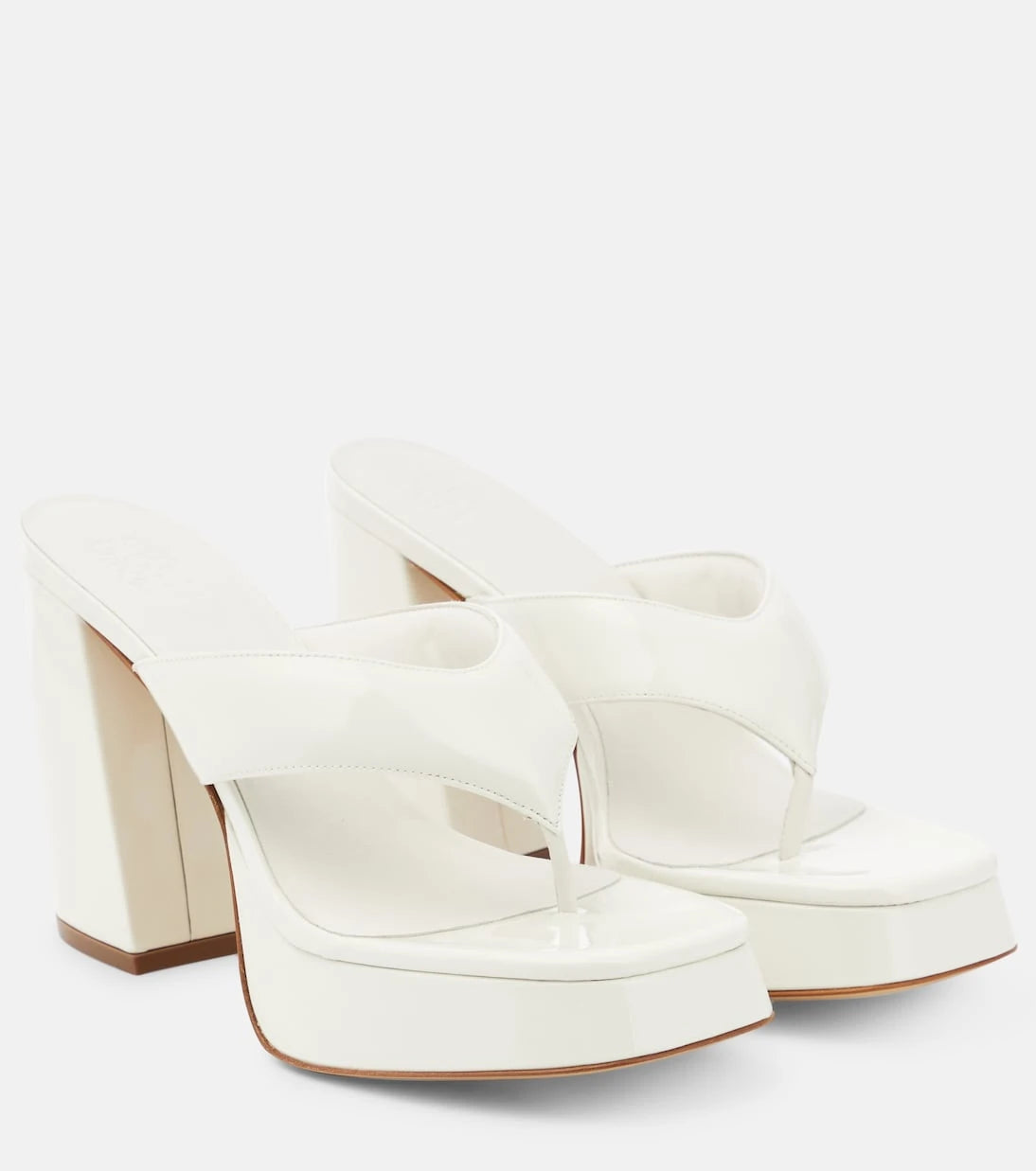 Gia Borghini - Patent leather platform sandals