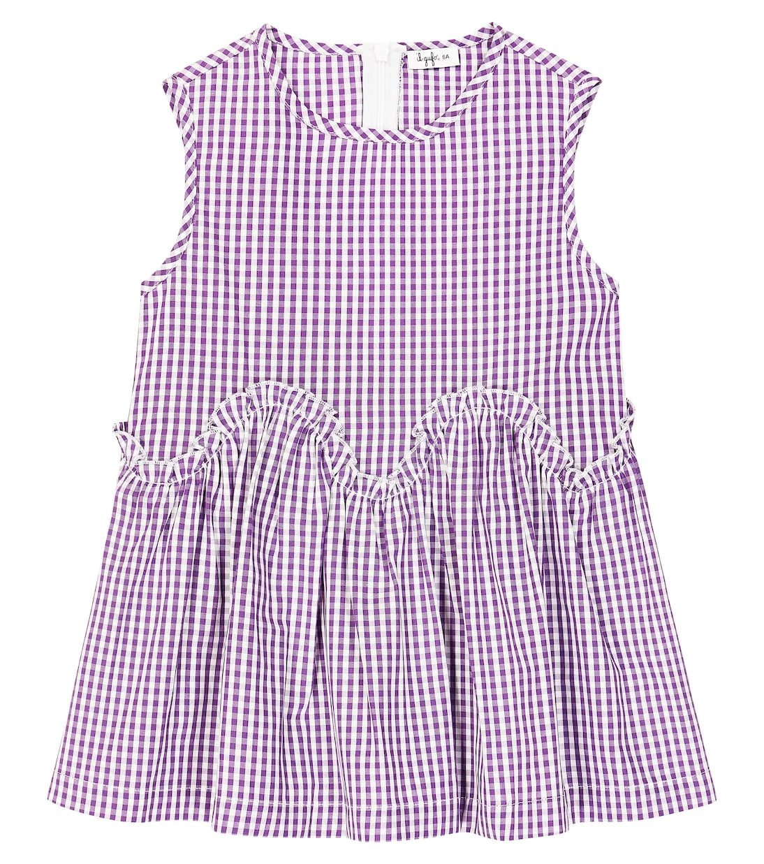 Il Gufo - Checked floral cotton top