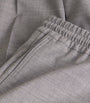 Stretch-Wool Drawstring Trousers