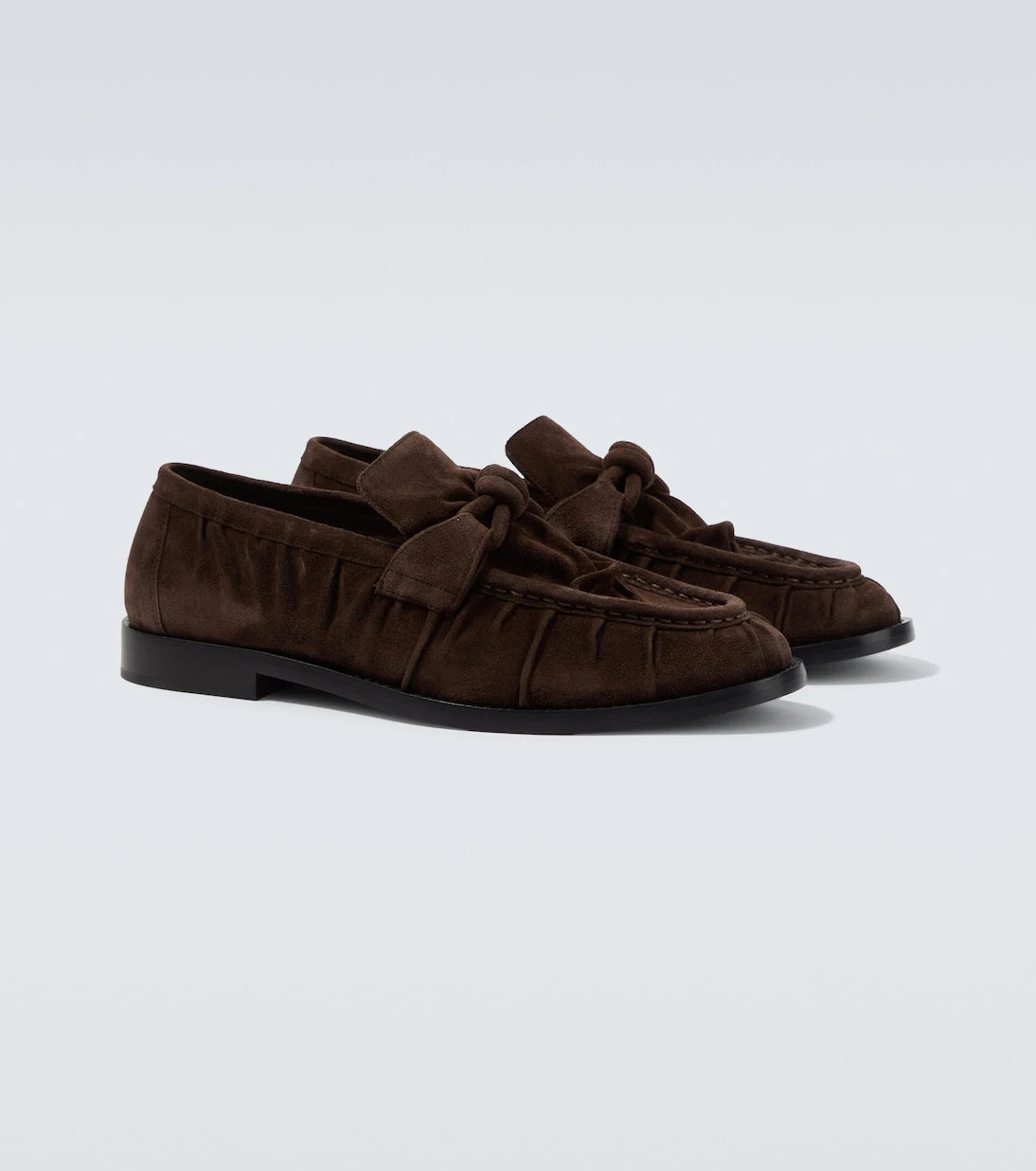 Bottega Veneta - Astaire Knot suede loafers