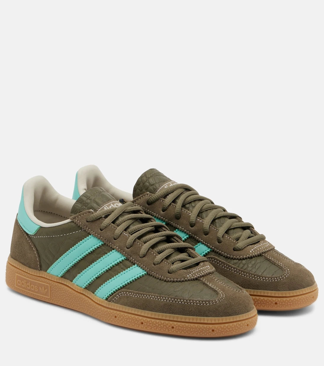 Adidas - Handball Spezial croc-effect leather sneakers