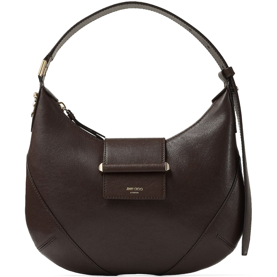 Jimmy Choo Brown Small Leather Shoulder Bag