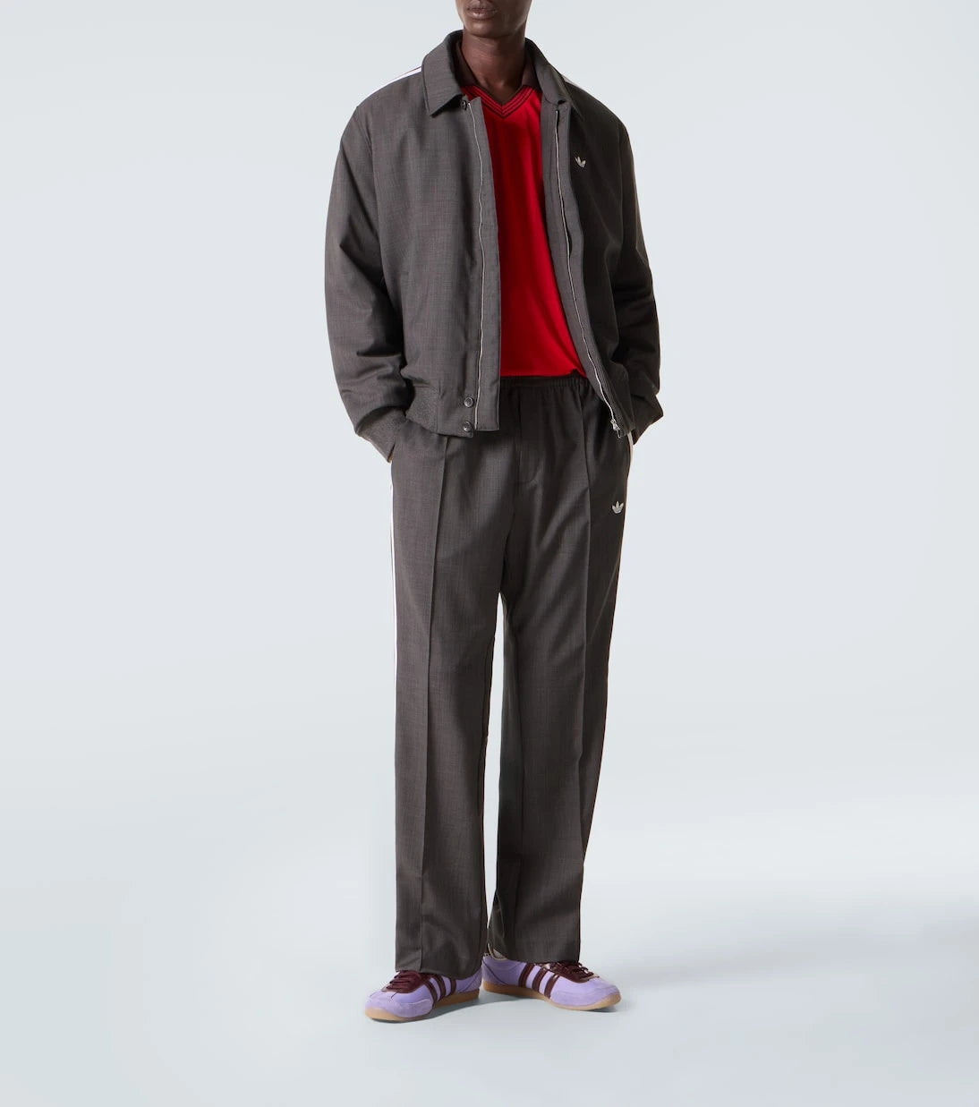 Adidas - x Wales Bonner wool-blend flared pants