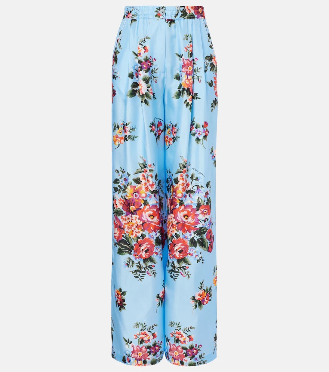 Dolce&Gabbana - Floral silk wide-leg pants