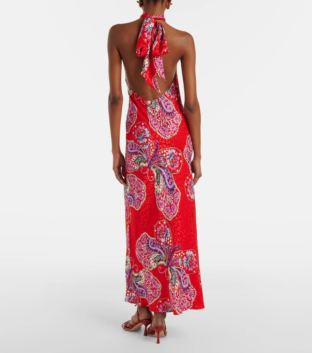 Rixo - Maura printed halterneck maxi dress