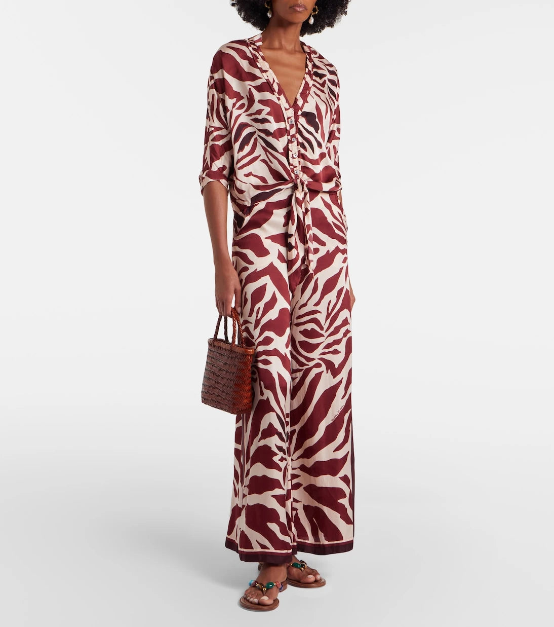 Poupette St Barth - Clea animal-print palazzo pants