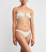Eres White Show Bandeu Bikini Top