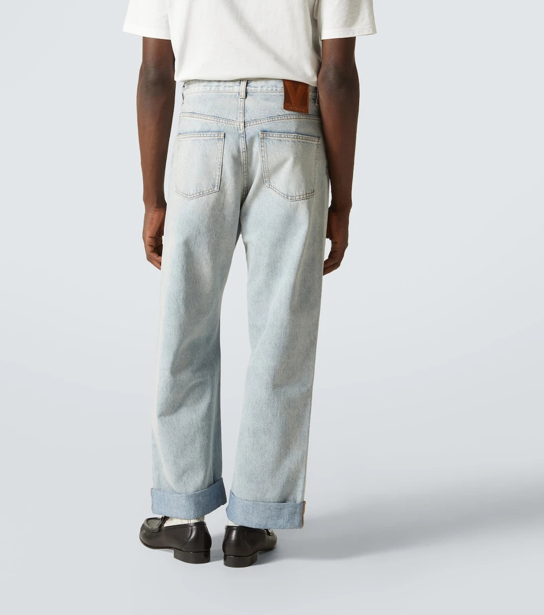 Valentino - High-rise straight jeans